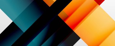 Gölge çizgileri, modern formlar, dikdörtgenler, kareler ve akışkan eğimlere sahip geometrik soyut arkaplanlar. Parlak renkli çizgiler serin arkaplanlar