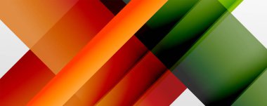 Gölge çizgileri, modern formlar, dikdörtgenler, kareler ve akışkan eğimlere sahip geometrik soyut arkaplanlar. Parlak renkli çizgiler serin arkaplanlar