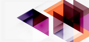 Geometrik soyut arkaplan, mozaik üçgen ve altıgen şekiller. İş veya teknoloji sunumu, İnternet posteri veya web broşürü kapağı, duvar kağıdı için modaya uygun soyut düzen şablonu