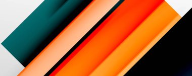 Gölge çizgileri, modern formlar, dikdörtgenler, kareler ve akışkan eğimlere sahip geometrik soyut arkaplanlar. Parlak renkli çizgiler serin arkaplanlar