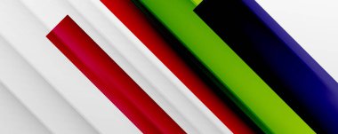 Gölge çizgileri, modern formlar, dikdörtgenler, kareler ve akışkan eğimlere sahip geometrik soyut arkaplanlar. Parlak renkli çizgiler serin arkaplanlar