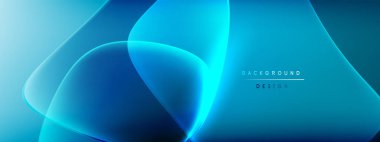 Vektör soyut arkaplan - sıvı kabarcıklar, gölgeler ve ışık efektleri ile sıvı gradyan şekiller. Metin için parlak tasarım şablonu