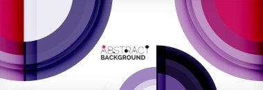 Yuvarlak şekiller, üçgenler ve daireler. Modern soyut arkaplan