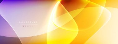 Vektör soyut arkaplan - sıvı kabarcıklar, gölgeler ve ışık efektleri ile sıvı gradyan şekiller. Metin için parlak tasarım şablonu