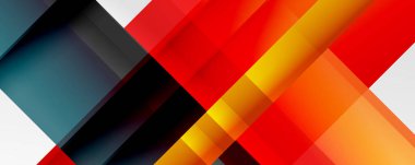 Gölge çizgileri, modern formlar, dikdörtgenler, kareler ve akışkan eğimlere sahip geometrik soyut arkaplanlar. Parlak renkli çizgiler serin arkaplanlar