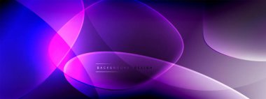 Vektör soyut arkaplan - sıvı kabarcıklar, gölgeler ve ışık efektleri ile sıvı gradyan şekiller. Metin için parlak tasarım şablonu