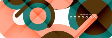 Kapaklar, afişler, el ilanları ve posterler ve diğer şablonlar için çemberler ve çizgiler soyut arkaplan