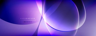 Vektör soyut arkaplan - sıvı kabarcıklar, gölgeler ve ışık efektleri ile sıvı gradyan şekiller. Metin için parlak tasarım şablonu