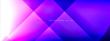 Vektör soyut arkaplan - gölgeler ve ışık efektleri ile sıvı gradyanı üzerinde daire ve çapraz çapraz. Metin için tekno ya da ticari parlak tasarım şablonları