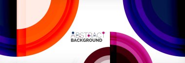 Yuvarlak şekiller, üçgenler ve daireler. Modern soyut arkaplan