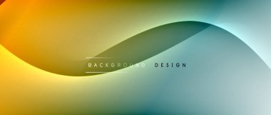 Gölge çizgileri ve parlayan ışık efekti ile akışkan gradyan dalgalar, kapak için modern akış hareketi soyut arkaplan, pankartlar, poster, afiş veya el ilanı