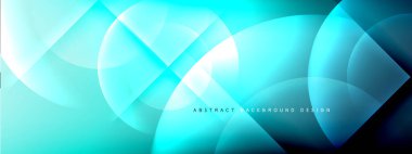 Vektör soyut arkaplan - gölgeler ve ışık efektleri ile sıvı gradyanı üzerinde daire ve çapraz çapraz. Metin için tekno ya da ticari parlak tasarım şablonları