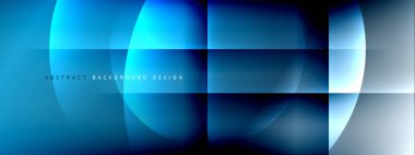 Vektör soyut arkaplan - gölgeler ve ışık efektleri ile sıvı gradyanı üzerinde daire ve çapraz çapraz. Metin için tekno ya da ticari parlak tasarım şablonları