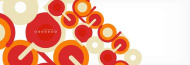 Kapaklar, afişler, el ilanları ve posterler ve diğer şablonlar için çemberler ve çizgiler soyut arkaplan