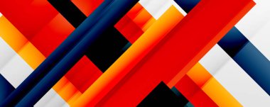 Gölge çizgileri, modern formlar, dikdörtgenler, kareler ve akışkan eğimlere sahip geometrik soyut arkaplanlar. Parlak renkli çizgiler serin arkaplanlar