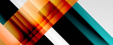 Gölge çizgileri, modern formlar, dikdörtgenler, kareler ve akışkan eğimlere sahip geometrik soyut arkaplanlar. Parlak renkli çizgiler serin arkaplanlar