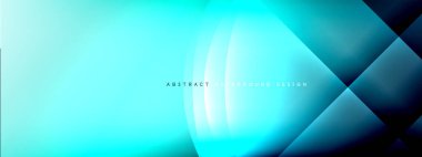 Vektör soyut arkaplan - gölgeler ve ışık efektleri ile sıvı gradyanı üzerinde daire ve çapraz çapraz. Metin için tekno ya da ticari parlak tasarım şablonları