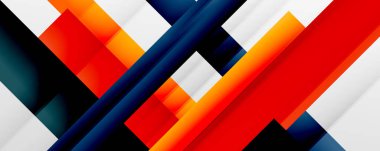 Gölge çizgileri, modern formlar, dikdörtgenler, kareler ve akışkan eğimlere sahip geometrik soyut arkaplanlar. Parlak renkli çizgiler serin arkaplanlar