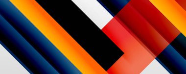 Gölge çizgileri, modern formlar, dikdörtgenler, kareler ve akışkan eğimlere sahip geometrik soyut arkaplanlar. Parlak renkli çizgiler serin arkaplanlar