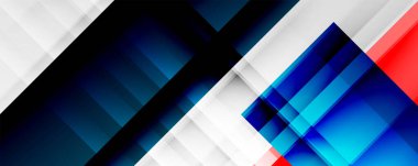 Gölge çizgileri, modern formlar, dikdörtgenler, kareler ve akışkan eğimlere sahip geometrik soyut arkaplanlar. Parlak renkli çizgiler serin arkaplanlar