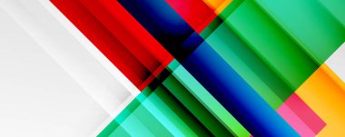 Gölge çizgileri, modern formlar, dikdörtgenler, kareler ve akışkan eğimlere sahip geometrik soyut arkaplanlar. Parlak renkli çizgiler serin arkaplanlar