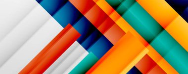 Gölge çizgileri, modern formlar, dikdörtgenler, kareler ve akışkan eğimlere sahip geometrik soyut arkaplanlar. Parlak renkli çizgiler serin arkaplanlar