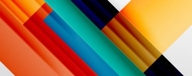 Gölge çizgileri, modern formlar, dikdörtgenler, kareler ve akışkan eğimlere sahip geometrik soyut arkaplanlar. Parlak renkli çizgiler serin arkaplanlar