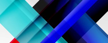 Gölge çizgileri, modern formlar, dikdörtgenler, kareler ve akışkan eğimlere sahip geometrik soyut arkaplanlar. Parlak renkli çizgiler serin arkaplanlar