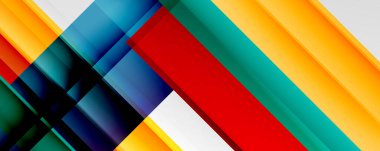 Gölge çizgileri, modern formlar, dikdörtgenler, kareler ve akışkan eğimlere sahip geometrik soyut arkaplanlar. Parlak renkli çizgiler serin arkaplanlar