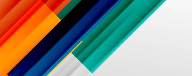 Gölge çizgileri, modern formlar, dikdörtgenler, kareler ve akışkan eğimlere sahip geometrik soyut arkaplanlar. Parlak renkli çizgiler serin arkaplanlar