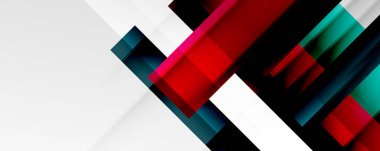 Gölge çizgileri, modern formlar, dikdörtgenler, kareler ve akışkan eğimlere sahip geometrik soyut arkaplanlar. Parlak renkli çizgiler serin arkaplanlar