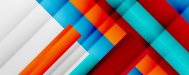 Gölge çizgileri, modern formlar, dikdörtgenler, kareler ve akışkan eğimlere sahip geometrik soyut arkaplanlar. Parlak renkli çizgiler serin arkaplanlar