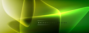 Vektör soyut arkaplan - sıvı kabarcıklar, gölgeler ve ışık efektleri ile sıvı gradyan şekiller. Metin için parlak tasarım şablonu