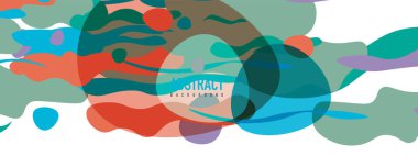 Moda sıvı biçimi, soyut tasarım şekilleri, pankartlar, broşürler, posterler, web iniş sayfaları, kapaklar veya pankartlar için dinamik vektör arkaplanı