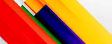 Gölge çizgileri, modern formlar, dikdörtgenler, kareler ve akışkan eğimlere sahip geometrik soyut arkaplanlar. Parlak renkli çizgiler serin arkaplanlar