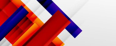 Gölge çizgileri, modern formlar, dikdörtgenler, kareler ve akışkan eğimlere sahip geometrik soyut arkaplanlar. Parlak renkli çizgiler serin arkaplanlar