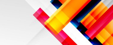 Gölge çizgileri, modern formlar, dikdörtgenler, kareler ve akışkan eğimlere sahip geometrik soyut arkaplanlar. Parlak renkli çizgiler serin arkaplanlar