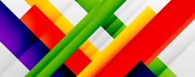 Gölge çizgileri, modern formlar, dikdörtgenler, kareler ve akışkan eğimlere sahip geometrik soyut arkaplanlar. Parlak renkli çizgiler serin arkaplanlar