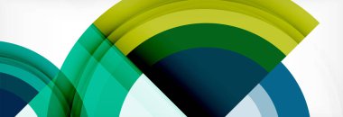 Yuvarlak şekiller, üçgenler ve daireler. Modern soyut arkaplan