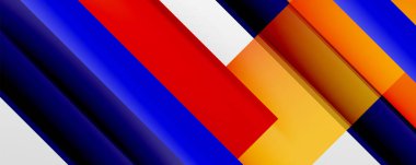 Gölge çizgileri, modern formlar, dikdörtgenler, kareler ve akışkan eğimlere sahip geometrik soyut arkaplanlar. Parlak renkli çizgiler serin arkaplanlar