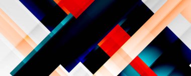 Gölge çizgileri, modern formlar, dikdörtgenler, kareler ve akışkan eğimlere sahip geometrik soyut arkaplanlar. Parlak renkli çizgiler serin arkaplanlar