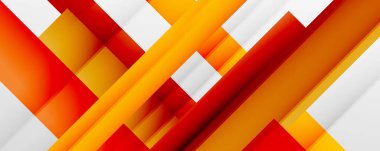 Gölge çizgileri, modern formlar, dikdörtgenler, kareler ve akışkan eğimlere sahip geometrik soyut arkaplanlar. Parlak renkli çizgiler serin arkaplanlar