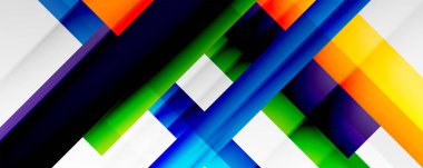 Gölge çizgileri, modern formlar, dikdörtgenler, kareler ve akışkan eğimlere sahip geometrik soyut arkaplanlar. Parlak renkli çizgiler serin arkaplanlar