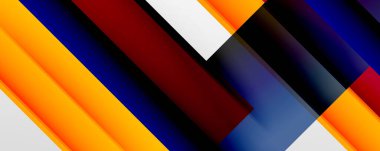 Gölge çizgileri, modern formlar, dikdörtgenler, kareler ve akışkan eğimlere sahip geometrik soyut arkaplanlar. Parlak renkli çizgiler serin arkaplanlar