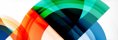 Yuvarlak şekiller, üçgenler ve daireler. Modern soyut arkaplan