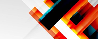 Gölge çizgileri, modern formlar, dikdörtgenler, kareler ve akışkan eğimlere sahip geometrik soyut arkaplanlar. Parlak renkli çizgiler serin arkaplanlar