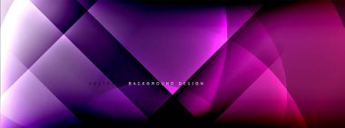 Vektör soyut arkaplan - gölgeler ve ışık efektleri ile sıvı gradyanı üzerinde daire ve çapraz çapraz. Metin için tekno ya da ticari parlak tasarım şablonları