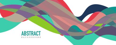 Akışkan dalga renkli soyut arkaplan. Dinamik renkli canlı vektör tasarımı