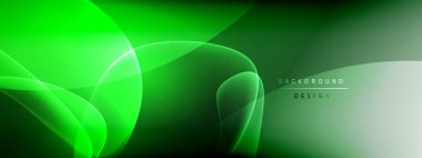 Vektör soyut arkaplan - sıvı kabarcıklar, gölgeler ve ışık efektleri ile sıvı gradyan şekiller. Metin için parlak tasarım şablonu