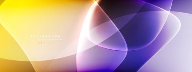 Vektör soyut arkaplan - sıvı kabarcıklar, gölgeler ve ışık efektleri ile sıvı gradyan şekiller. Metin için parlak tasarım şablonu